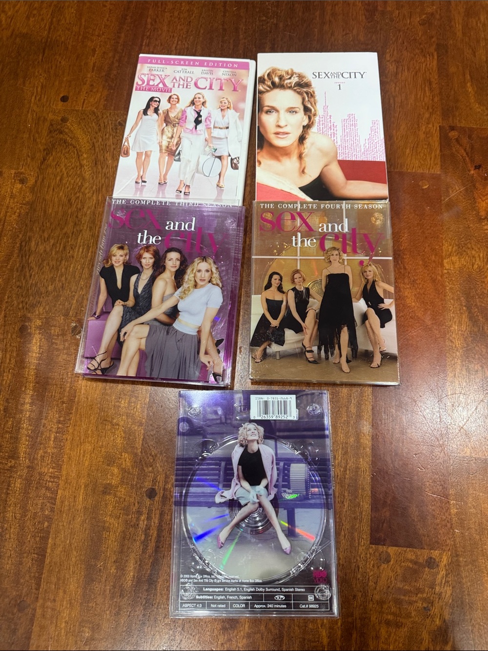 Sex and the City DVD Bundle, seasons 1,3,4,5 and Sex and The City Moive